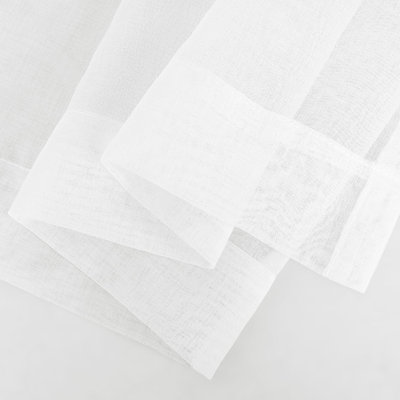 Cantonnière de cuisine plissée blanche Wandalyn