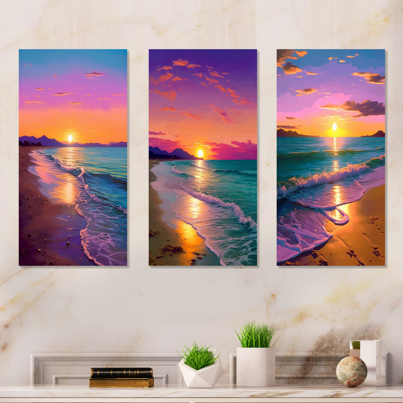 Ensemble de salon Sunset Harmony Coastal Serenity I, H 32 po x l 48 po