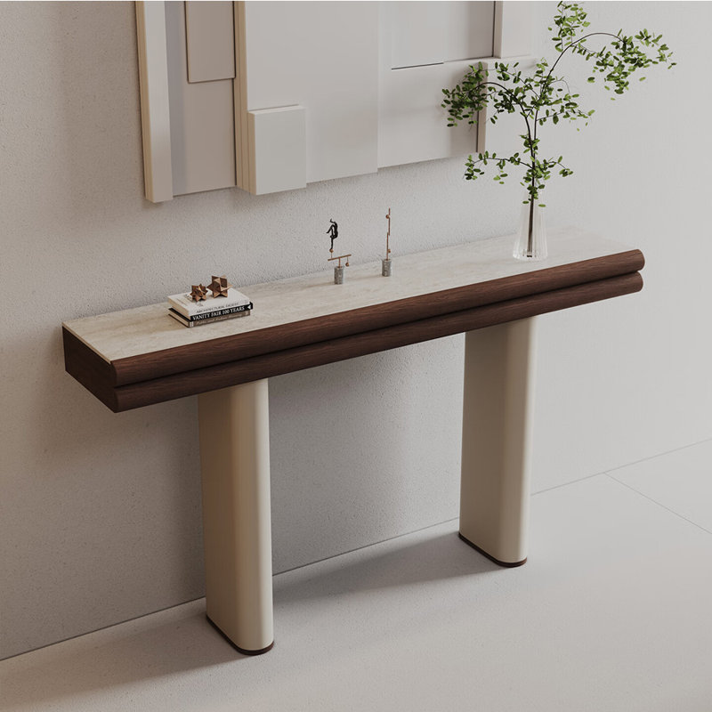 Console de style moderne en pierre frittée., H 33,4 po x l 47,2 po x P 13,7 po