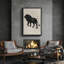 Art mural encadré abstrait rétro antique classique pour chambre à coucher-875628321-875628320