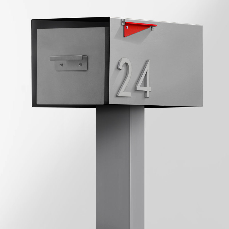 Boîte aux lettres Malone, Gris/argent, Oui
