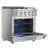Empava 30" 4.2 Cubic Feet Slide-In Range