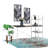 Reversible Smart Workstation Wooden Desk