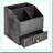PoplarPro Black Wood Caddy with Drawer Organizer