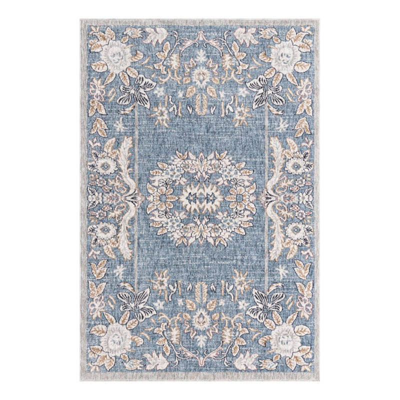 Erica Floral Indoor Rug, Rectangle 4' x 6'