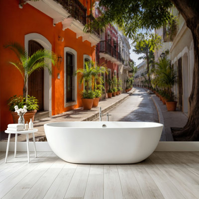 Peel and Stick Wallpaper Wall Mural old san juan puerto rico puerto rico free Wall Art Self Adhesive and Removable