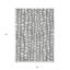 Tapis intérieur lavable abstrait gris et ivoire 3 pi x 5 pi