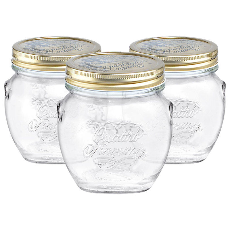 Quattro Stagioni Glass Storage Jars - 500ml