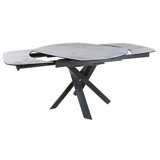 Arcibaldo Extendable Oval Metal Base Dining Table