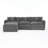 L Shaped 3-Seater Sofa (Gray)