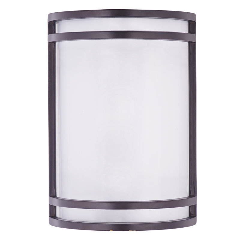 Rhonda Steel LED Flush Mounted Sconce, Bronze