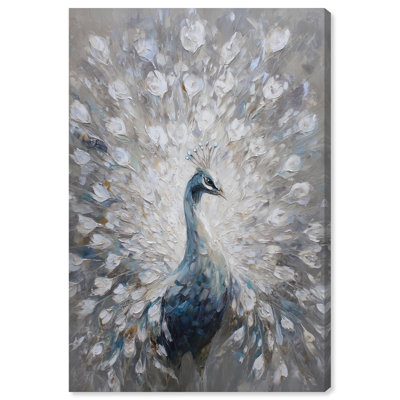 "White Peacock II", reproduction d'art sur toile par Art Remedy, 20 x 30