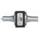 Franklin Collection Modern Brushed Chrome Privacy Bed/Bath Door Handle with Lock