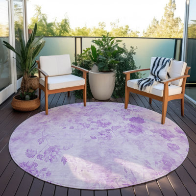 Alta Washable Floral Indoor / Outdoor Rug