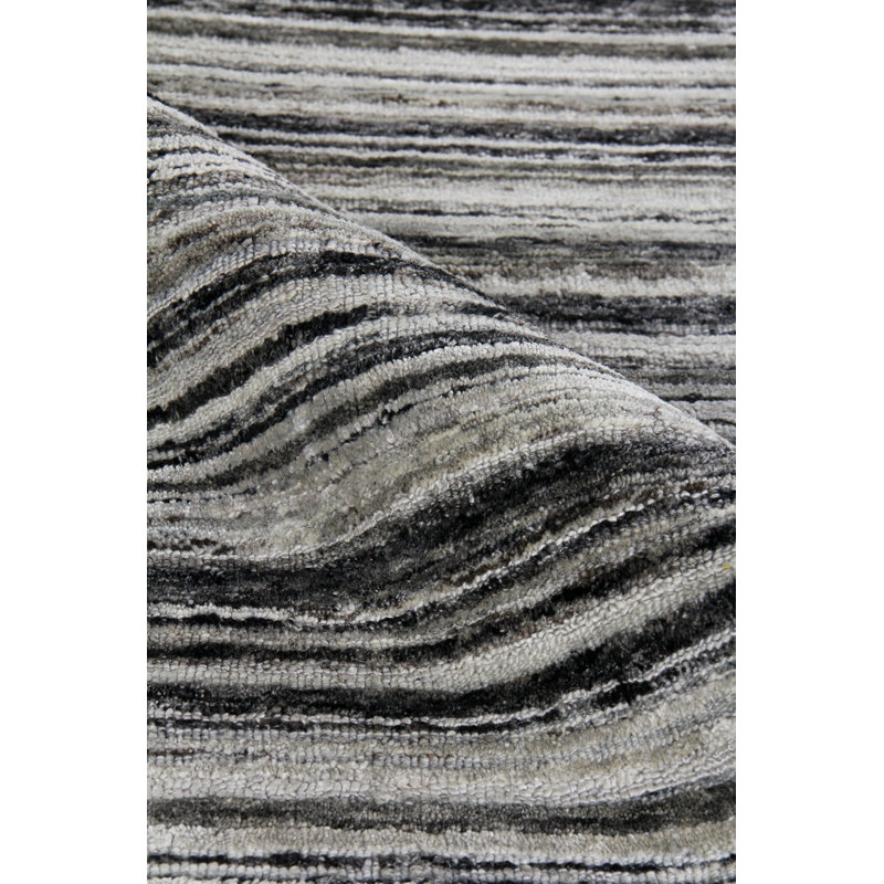 Organica Wool Striped Area Rug, Rectangle 6' x 9'