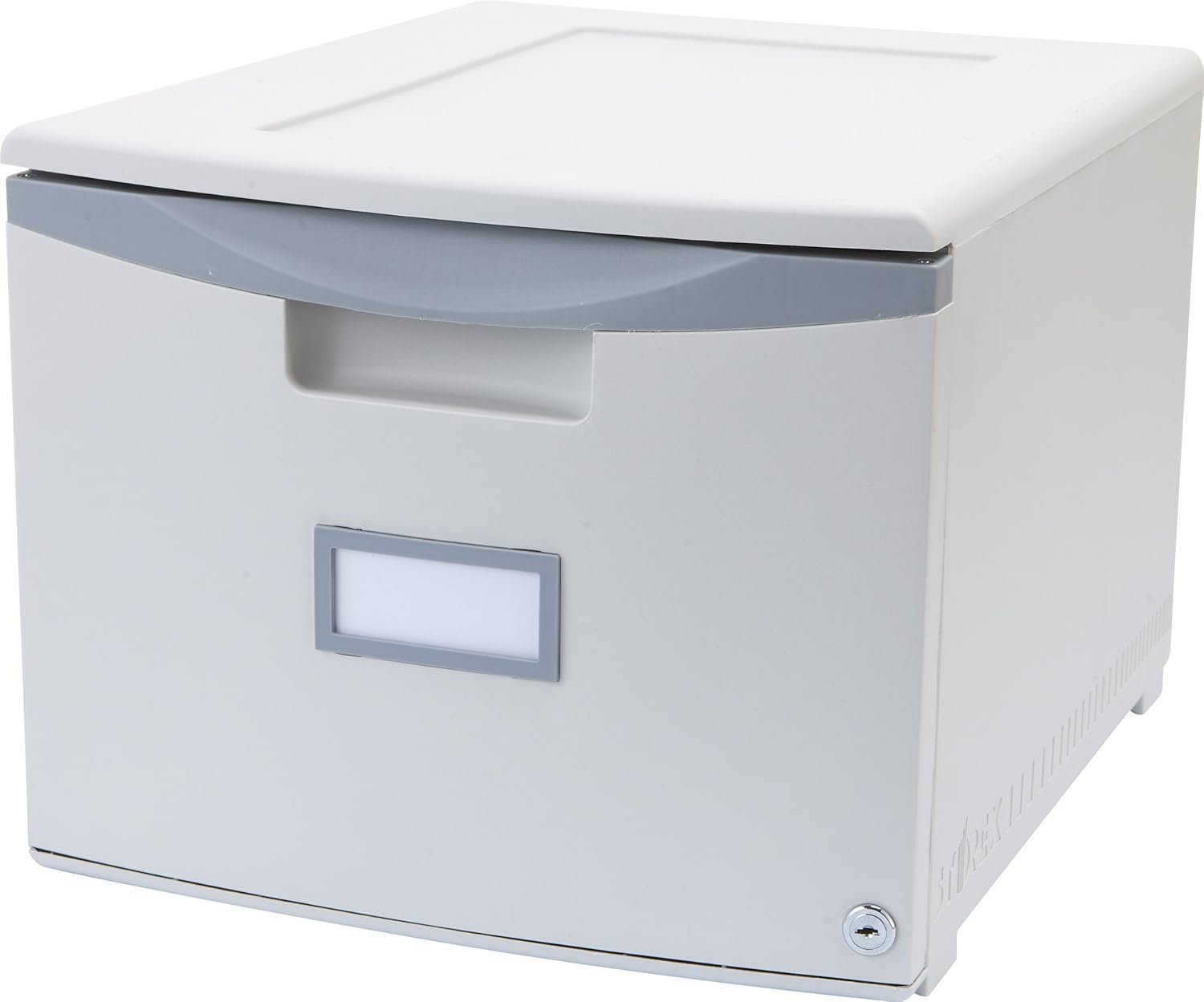 caimen File Cabinet With Built-In Lock And Label Holder, Stackable ...
