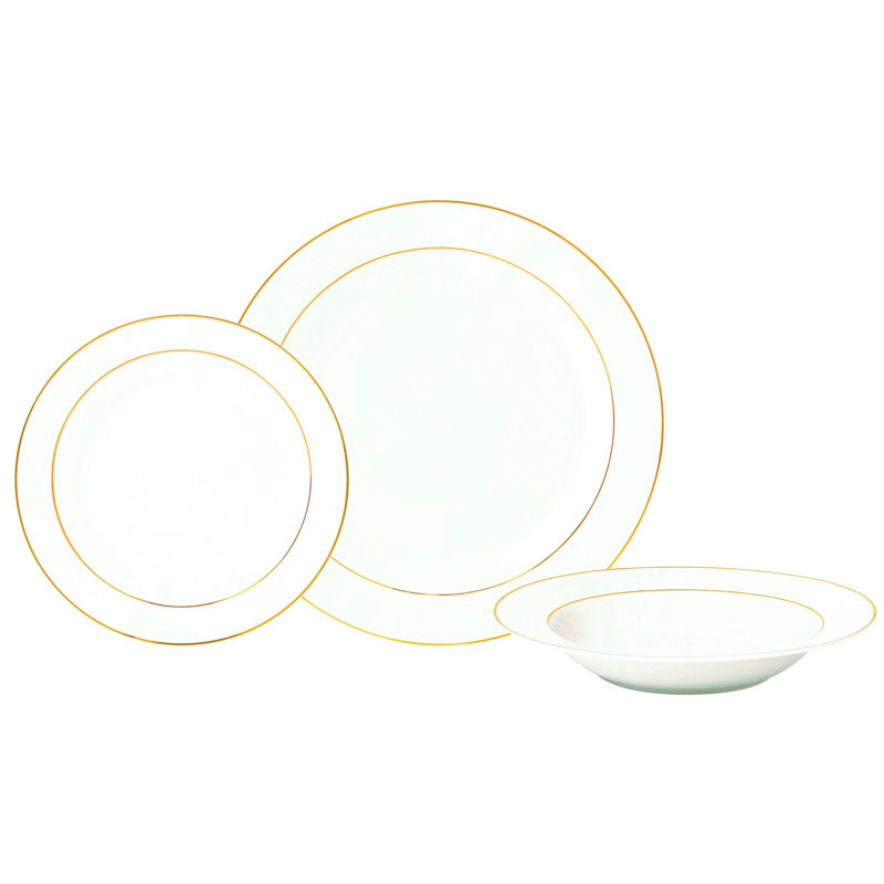 Service de table 12 pièces, service pour 4 intemporel Arthur