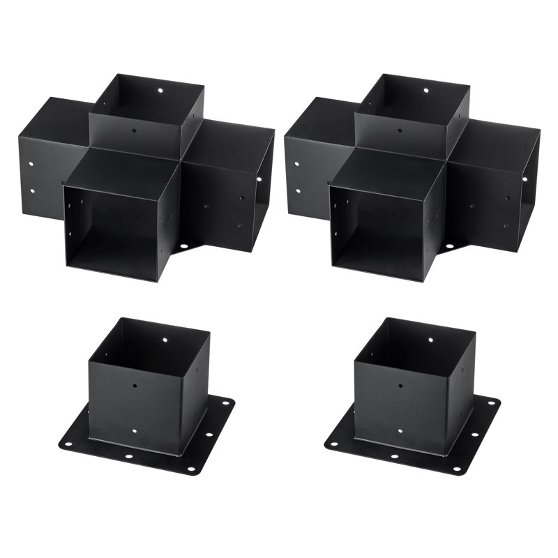 Stellweilan Tessberg Black Steel Hardware, 9" H x 29" W x 16" D