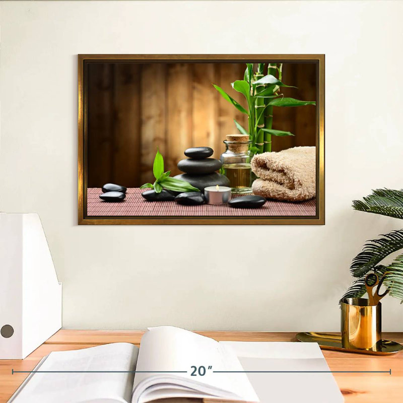 Conception de spa, Cadre flottant doré, 13 po x 9 po