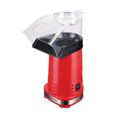 Culinary Chef Hot Air Popcorn Maker with Measuring Cup, 18 Cups, Red