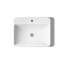 Lavabo de salle de bain vasque rectangulaire en porcelaine vitreuse avec trop-plein Vox-115248201-101827858