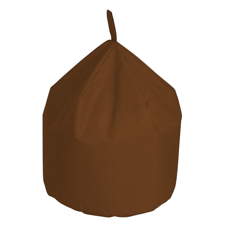 Polyester Outdoor Friendly Refillable Classic Bean Bag, 40 cm H x 50 cm W x 50 cm D, Brown