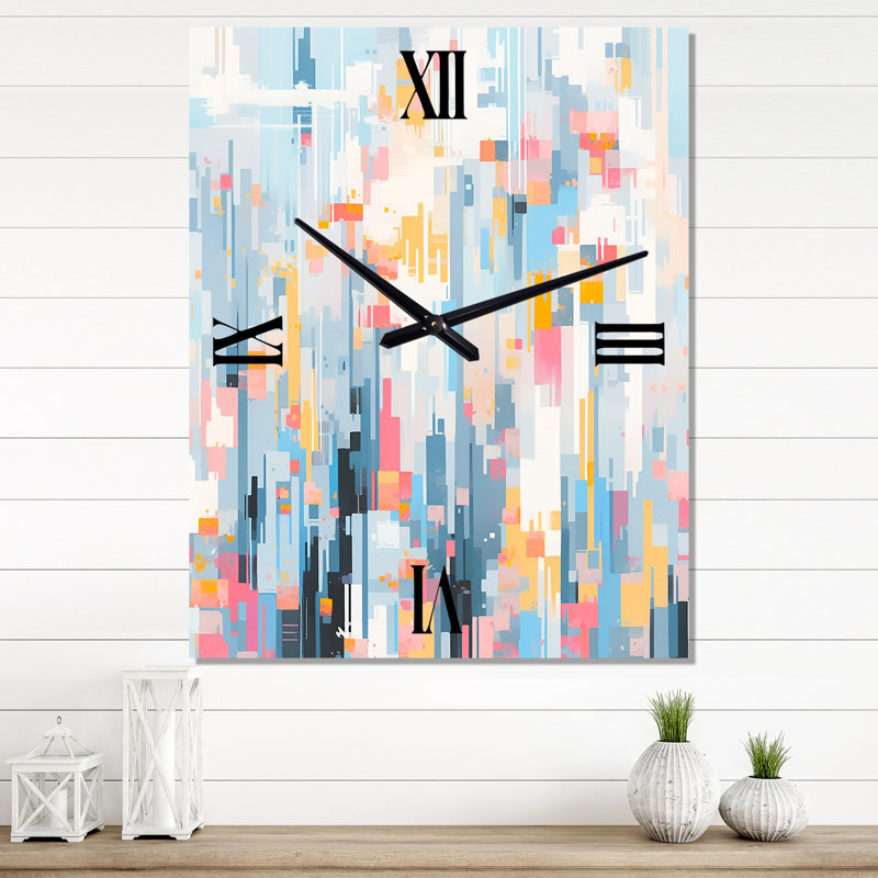 Horloge murale surdimensionnée Modern Cherry Blossom, Grand
