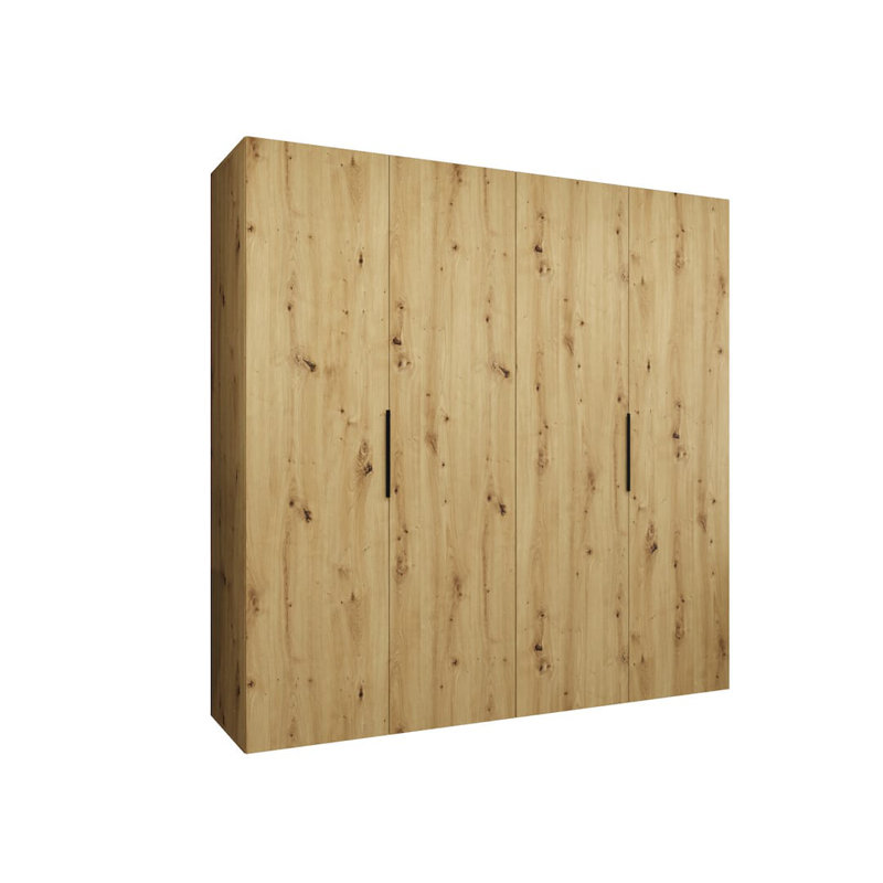 Marbella I Hinged Door Wardrobe 200cm - Fresh, Contemporary Storage for Modern Homes, Oak