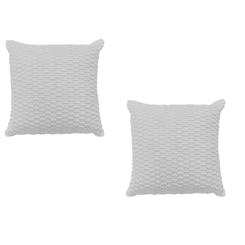 Housse de coussin en coton Oriole, Blanc brillant