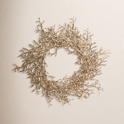 The Holiday Aisle® 22" Frosted Twig Wreath