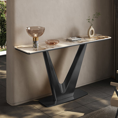 Modern simple luxury rectangular console table