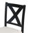 6-Piece Farmhouse 82" Extendable Dining Table Set with Footrest, 4 Beige Upholstered Chairs, Bench, and Two 11" Removable Leaves – Black Frame & Beige Cushions-2050897190