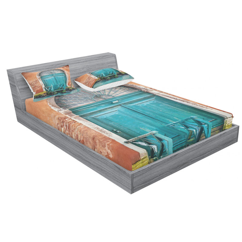 Microfiber Sheet Set, Queen Sheet Set with Fitted Sheet