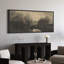 Moody, paysage sombre avec arbres et eau, art moderne-111696329-100937216