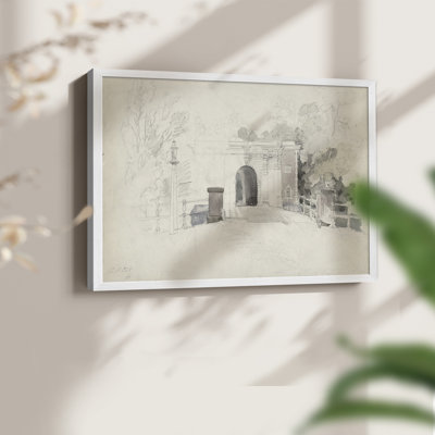 Vintage Sketch Work-XXV -Framed Print - Restickable