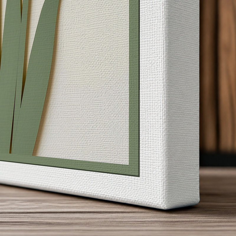 White Alliums Botanical - Wrapped Canvas, 24x16 - 61.0 x 40.6 cm, White Border
