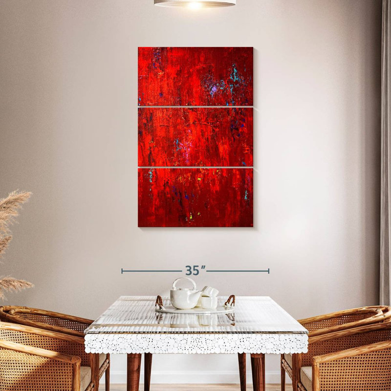Avery Red I, 45" H x 28" W