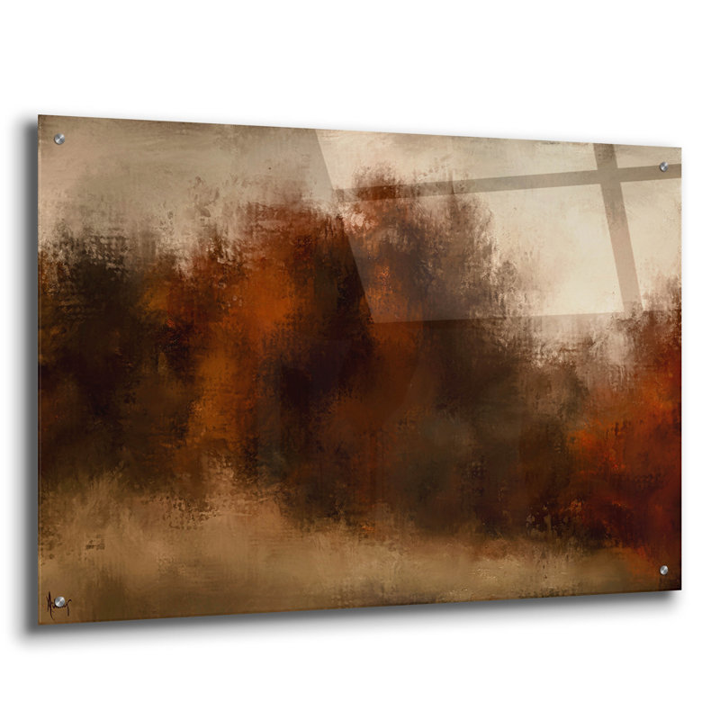 «Moody Autumn» par Ashley Bradley, art mural en verre acrylique, H 24 po x l 36 po
