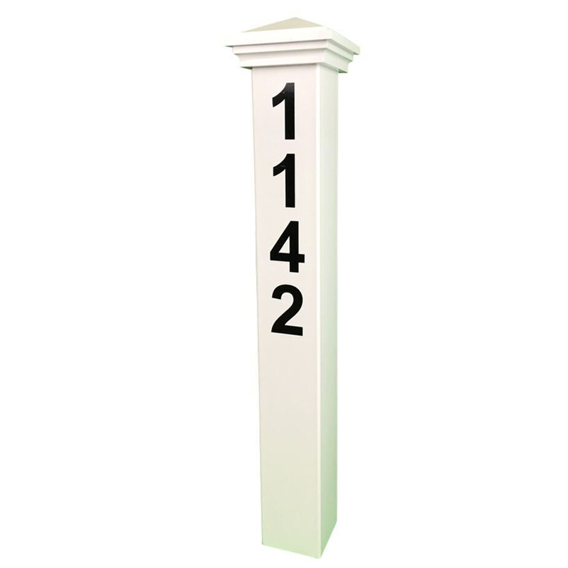 Personalized Address Marker, White/Black