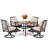 Leonard 4 - Person Wicker Patio Dining Set with Square Table , Cushions Included