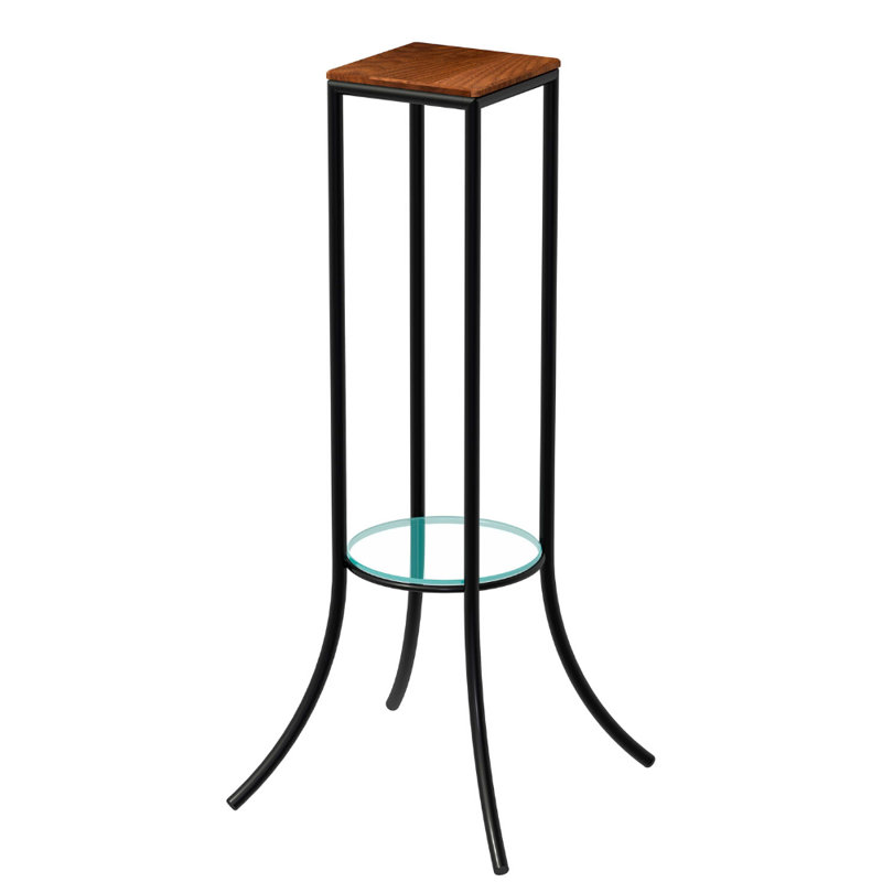 End Table, Black, Walnut
