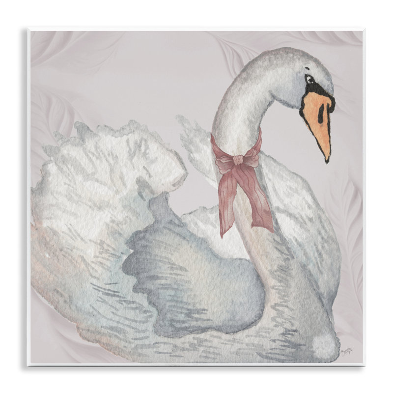 Plaque murale Suban Classic Swan, design par Elizabeth Medley