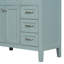 Meuble-lavabo 36 po avec lavabo, meuble-lavabo vert avec tiroirs, meuble-lavabo