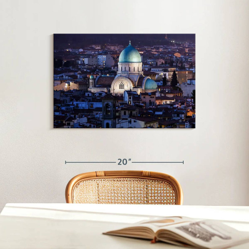 Ravi Great Synagogue Florence, 16" H x 24" W