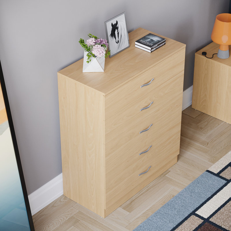 Maybery 5 Drawer 75Cm W Chest, Pine