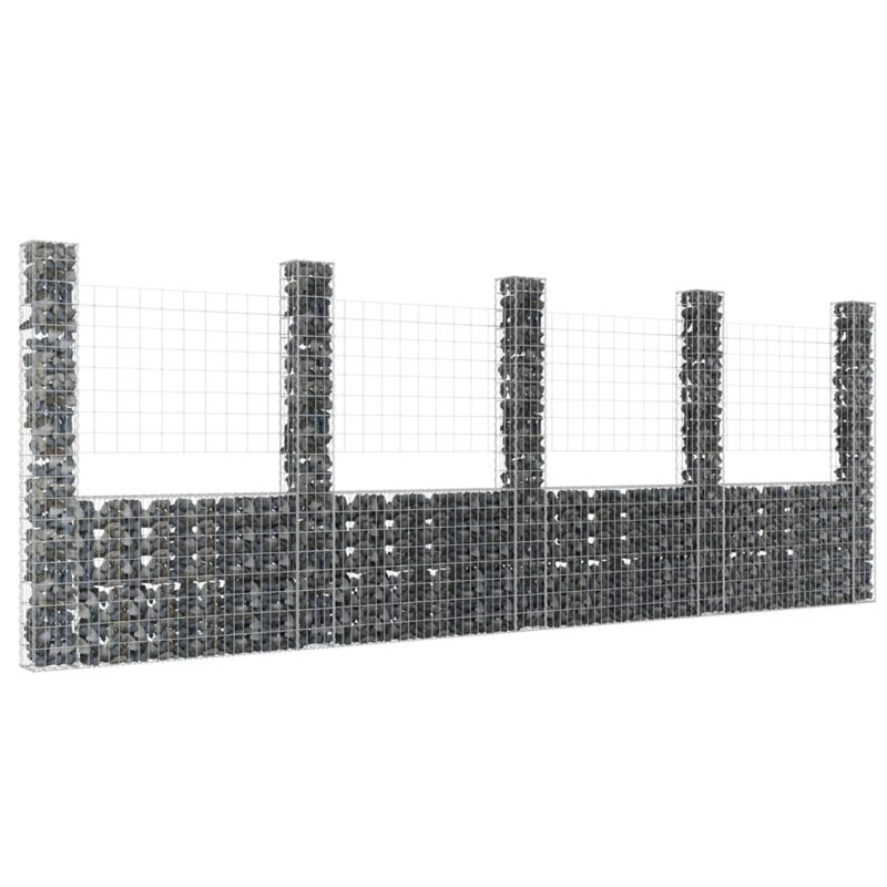 Anchita 80 cm H x 170 cm W Fence Panels Fencing, 200cm H x 500cm W x 20cm D
