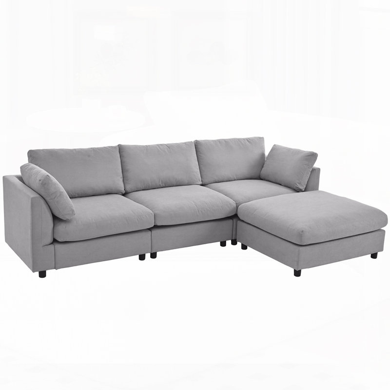 Canapé modulaire convertible Upholstery, Gris