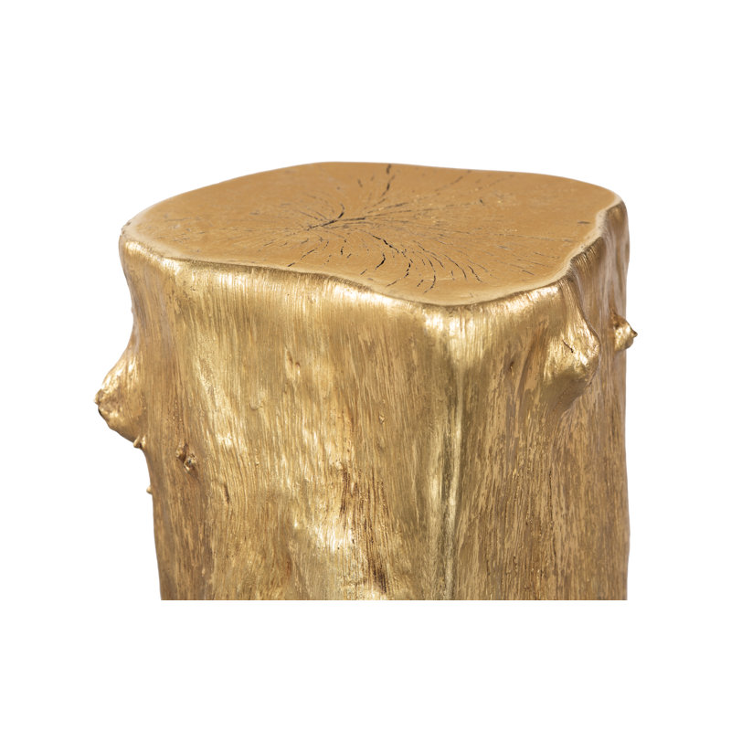 Log Stool, Gold