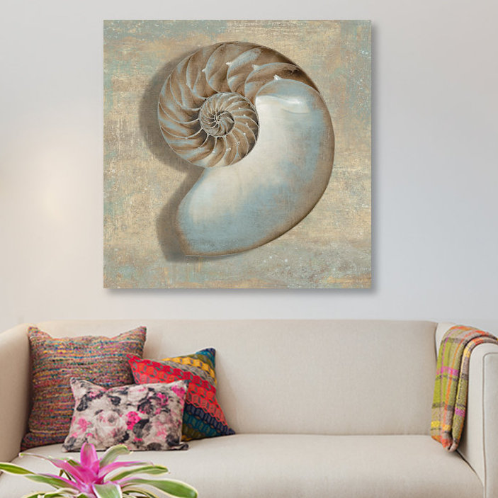 «Aqua Nautilus», impression sur toile, H 12 po x l 12 po x P 0,75 po