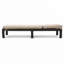 Chaise longue de patio en bois